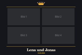 Abschlussball · Vier Bilder — Druckvorlage
