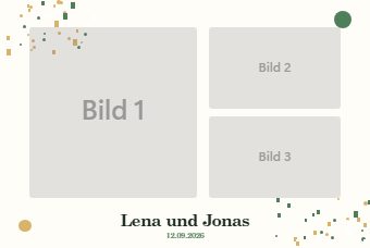 Botanik · Drei Bilder — Druckvorlage