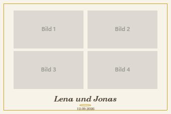 Gold · Vier Bilder — Druckvorlage