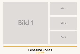 Ein Großes, drei Kleine — Druckvorlage