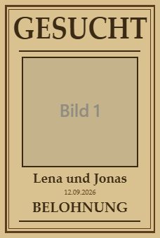 Steckbrief — Druckvorlage