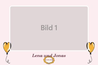 Verlobung · Ein Bild — Druckvorlage