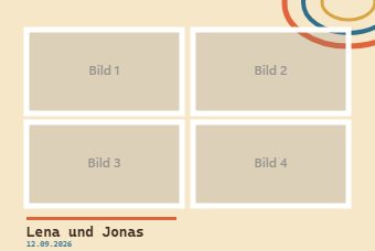 Retro · Vier Bilder — Druckvorlage