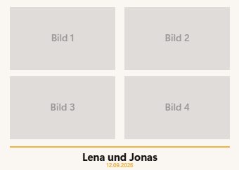 Vier Bilder · 13 × 18 — Druckvorlage