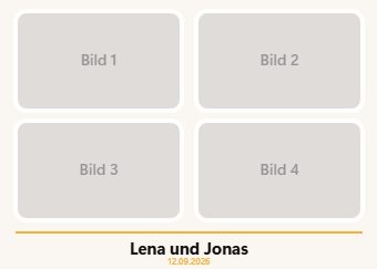 Vier Bilder, weich · 13 × 18 — Druckvorlage