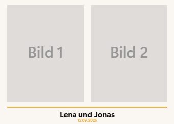 Zwei Bilder · 13 × 18 — Druckvorlage
