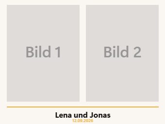 Zwei Bilder · 15 × 20 — Druckvorlage
