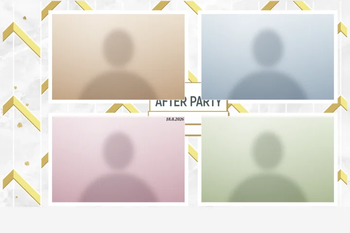 Vorlage After Party · 4er Serie quer, 15 × 10 cm